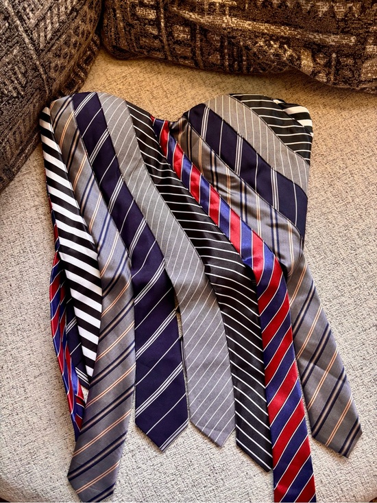 AKIRA Tops - AKIRA Multi-Striped Necktie Top [NWOT]